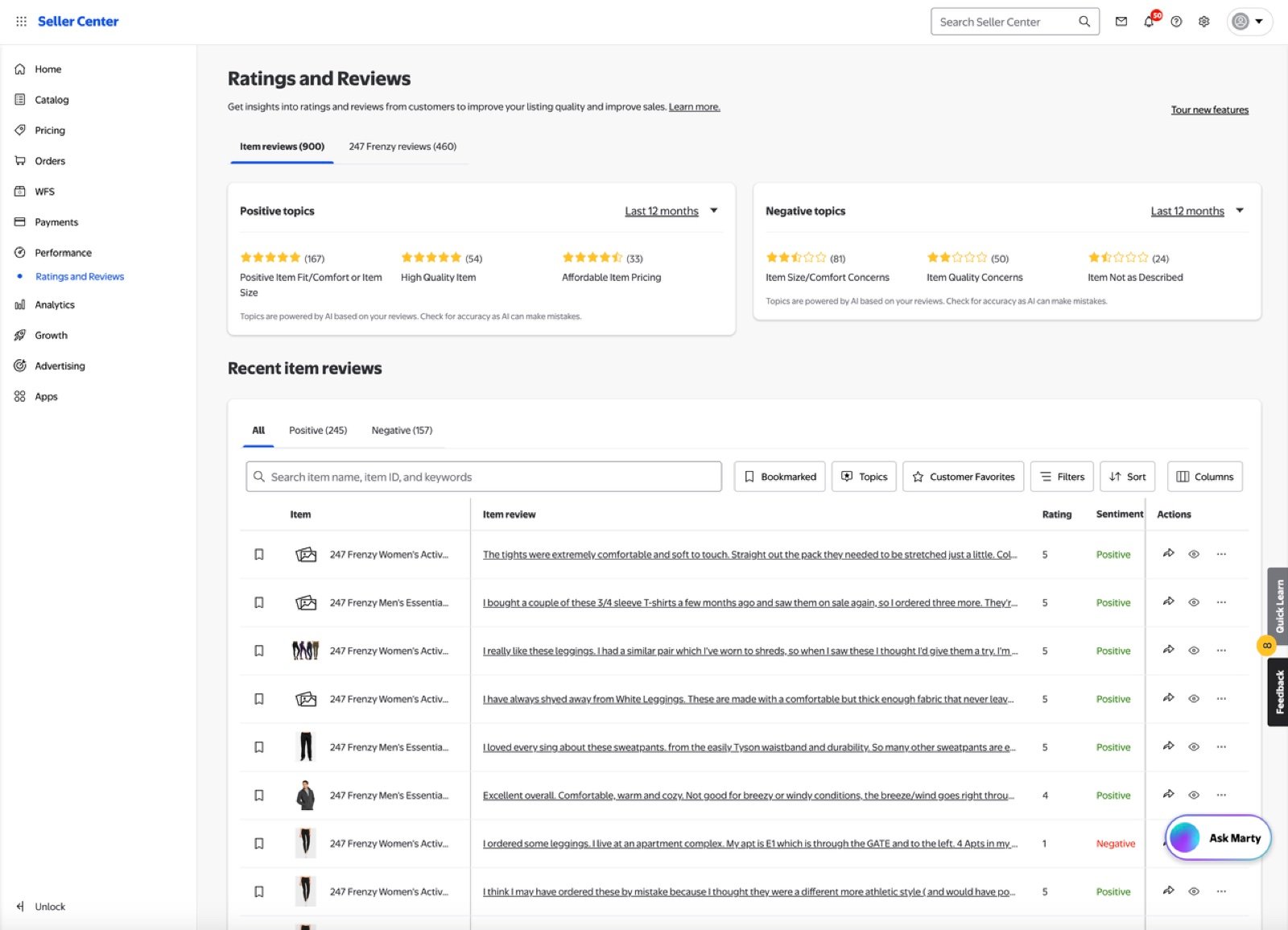Walmart Seller Center ratings and reviews