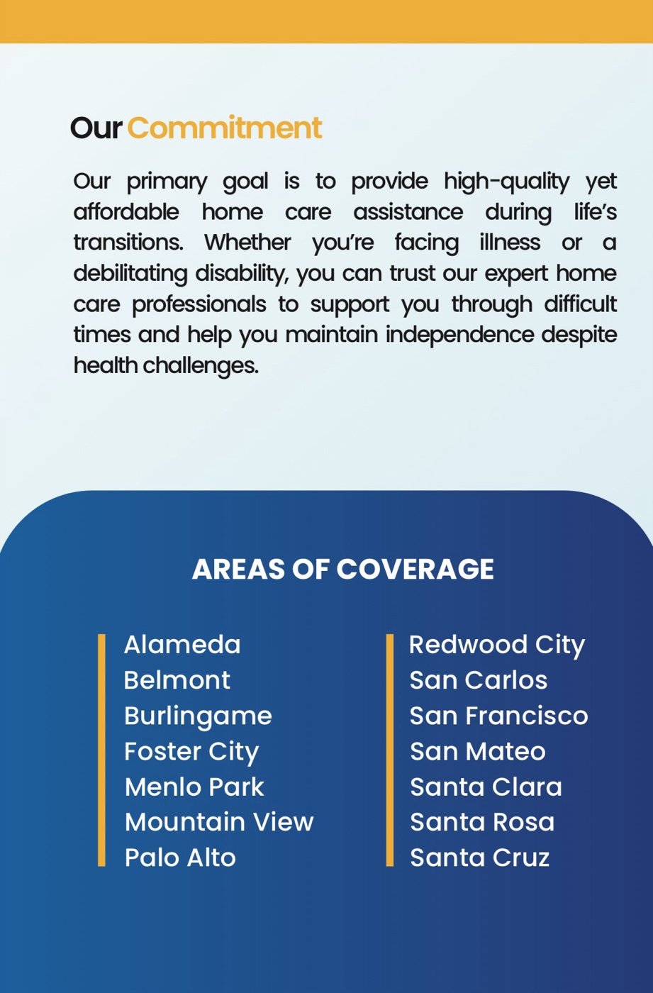Brochure page: areas of coverage